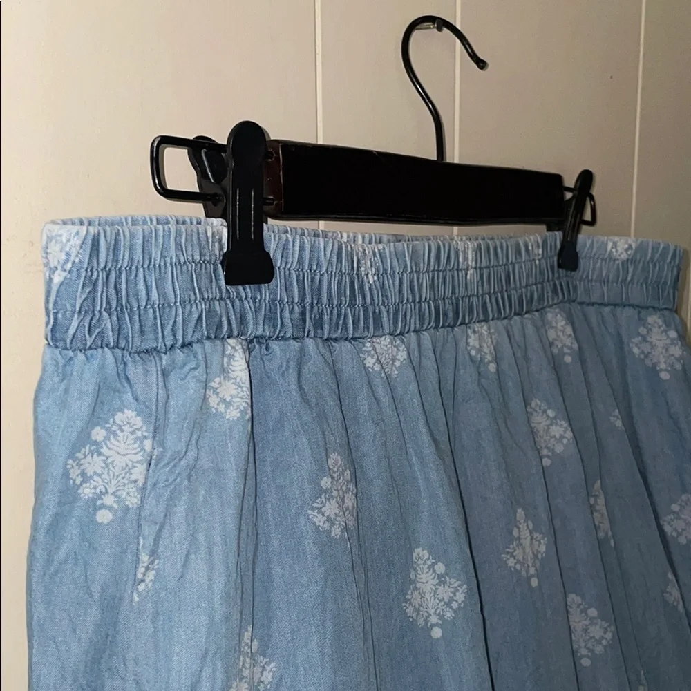 Sonoma Blue Smocked Tiered Maxi Skirt - Picture 5 of 7